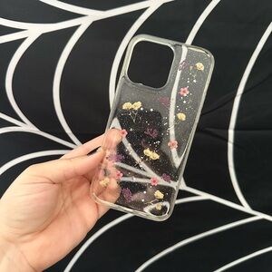 iPhone 14 Pro Max Clear Flower Case